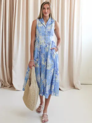 Stevie Collared Midi Dress cozy look