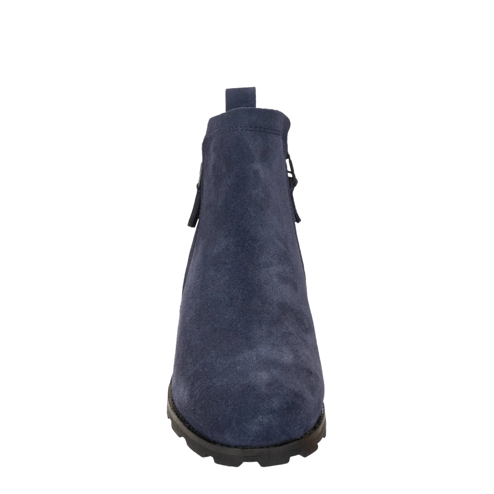 STORY in NAVY Wedge Ankle Boots Wear grip