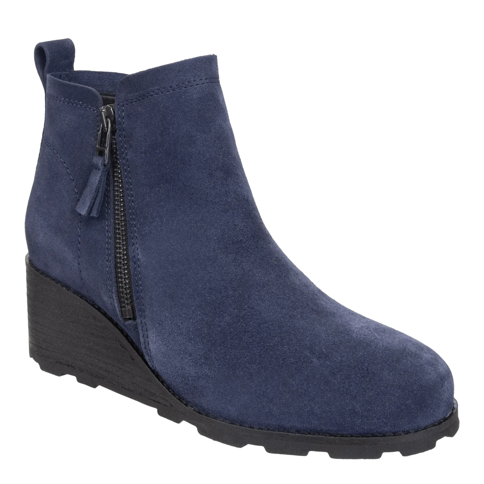 STORY in NAVY Wedge Ankle Boots Pro design