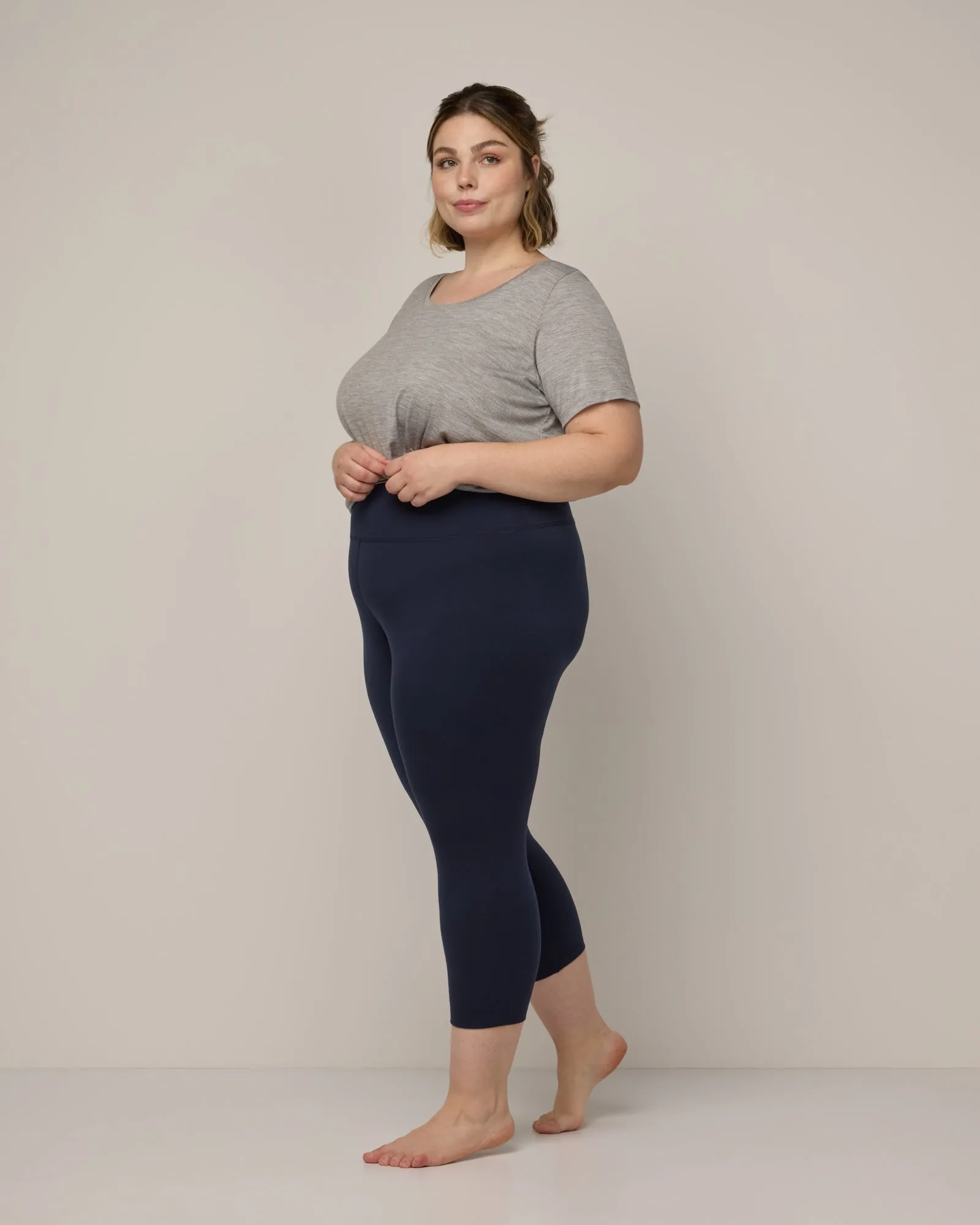 Summit Crop Legging Wrinkle stretch