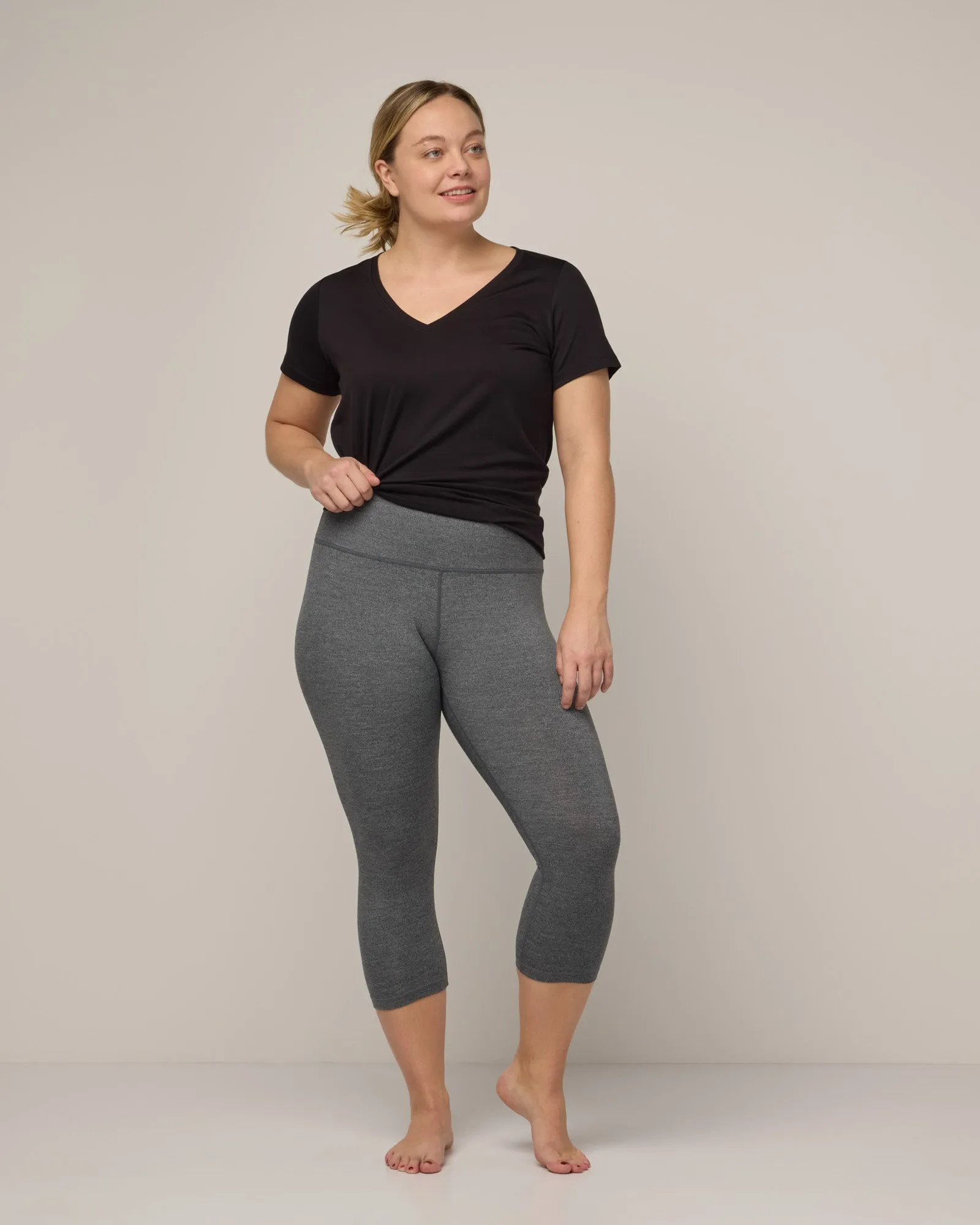 Summit Crop Legging Compression belly
