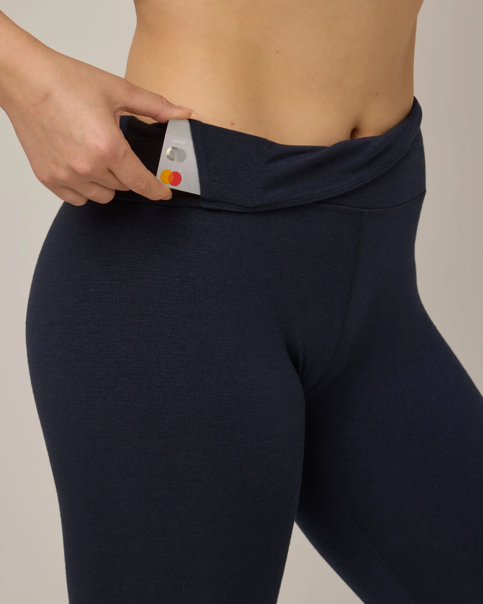 Summit Crop Legging Elastic boost