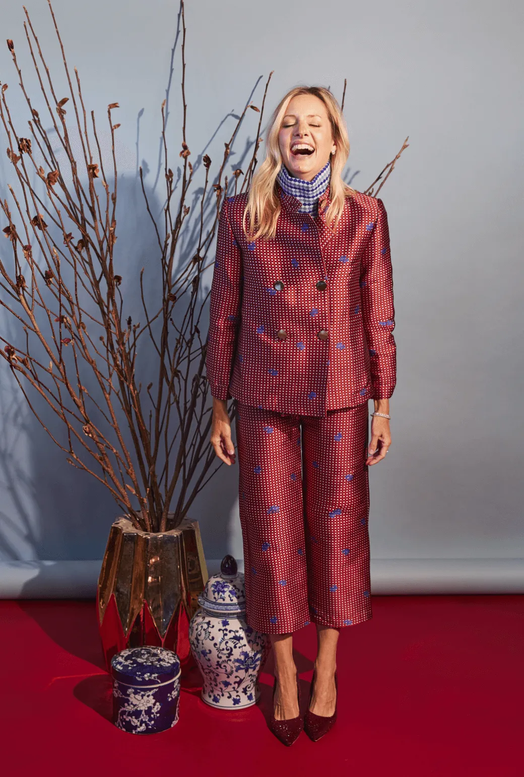 Swell Jacket - Gingham et Rose crisp tone