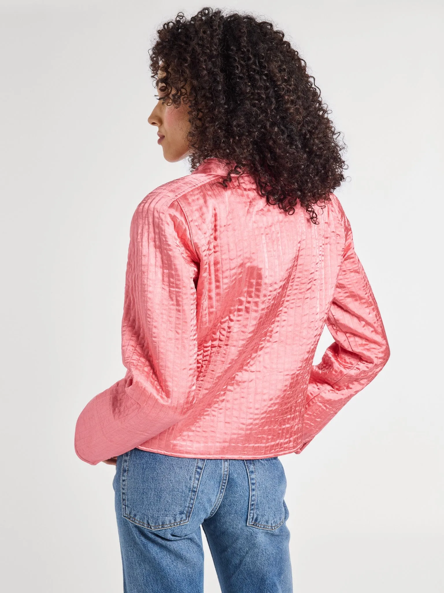 Sylvie Jacket in Camellia work trip