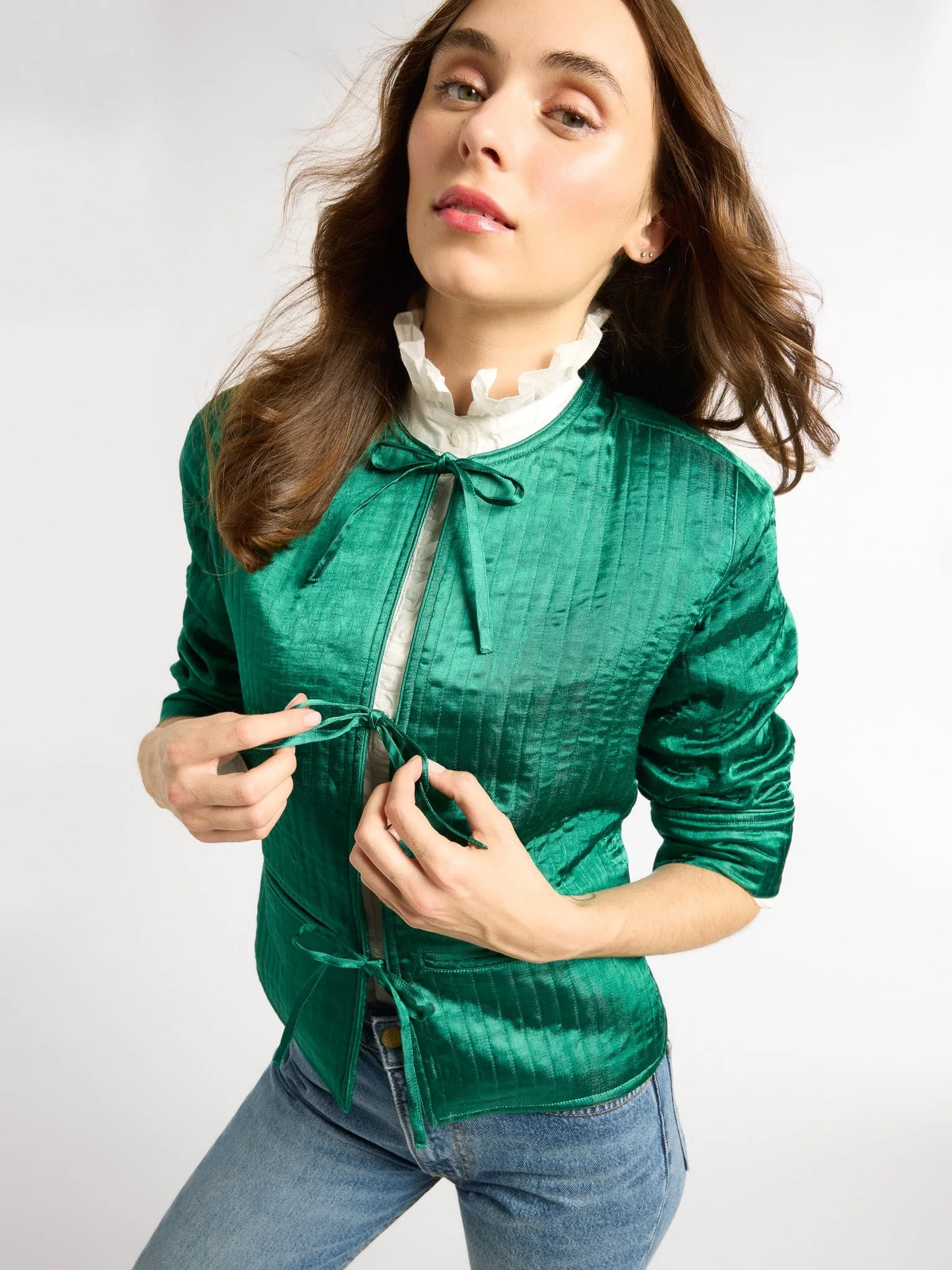 Sylvie Jacket in Emerald nature feel