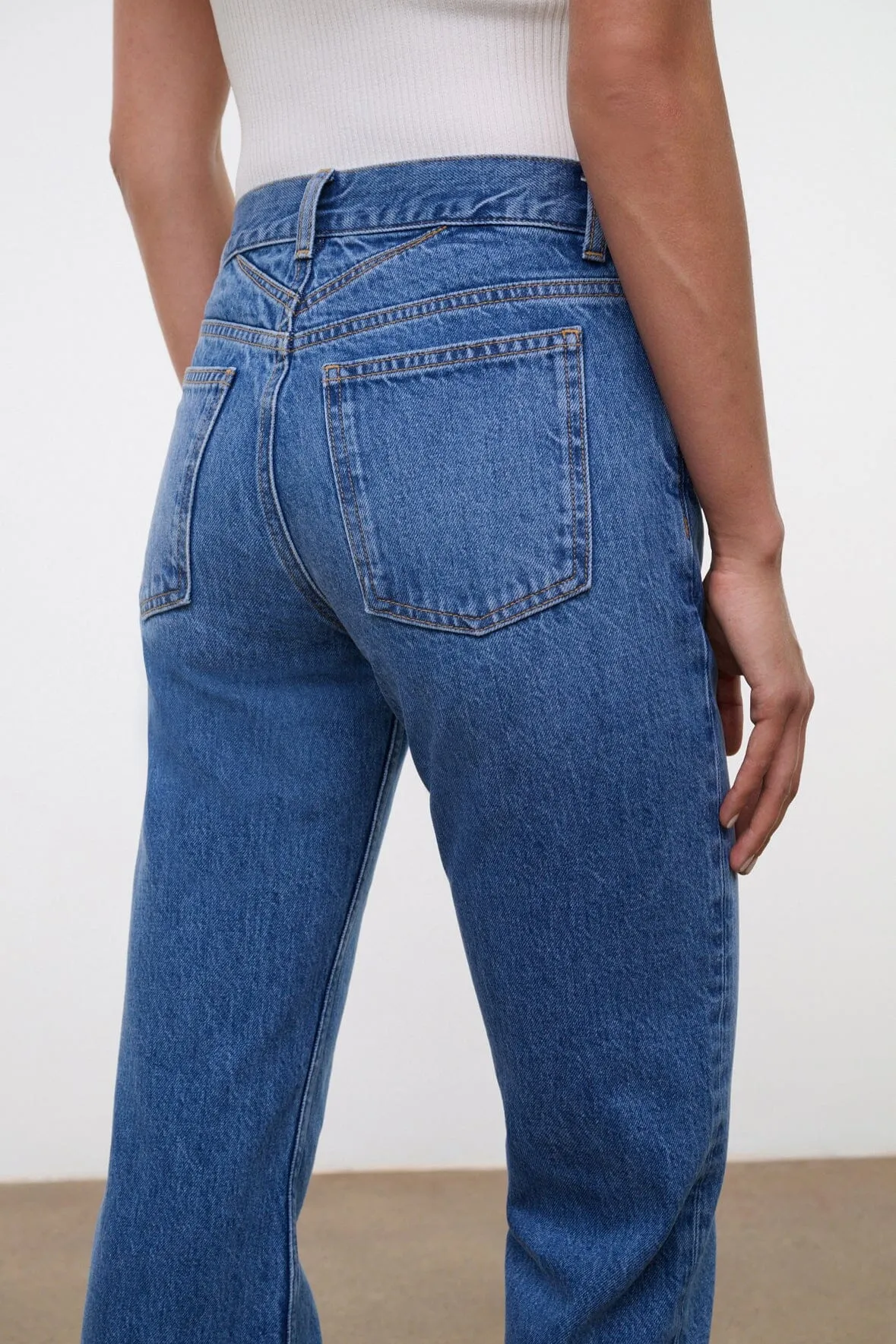 TEDDY STRAIGHT JEAN | VINTAGE WASH warm thick