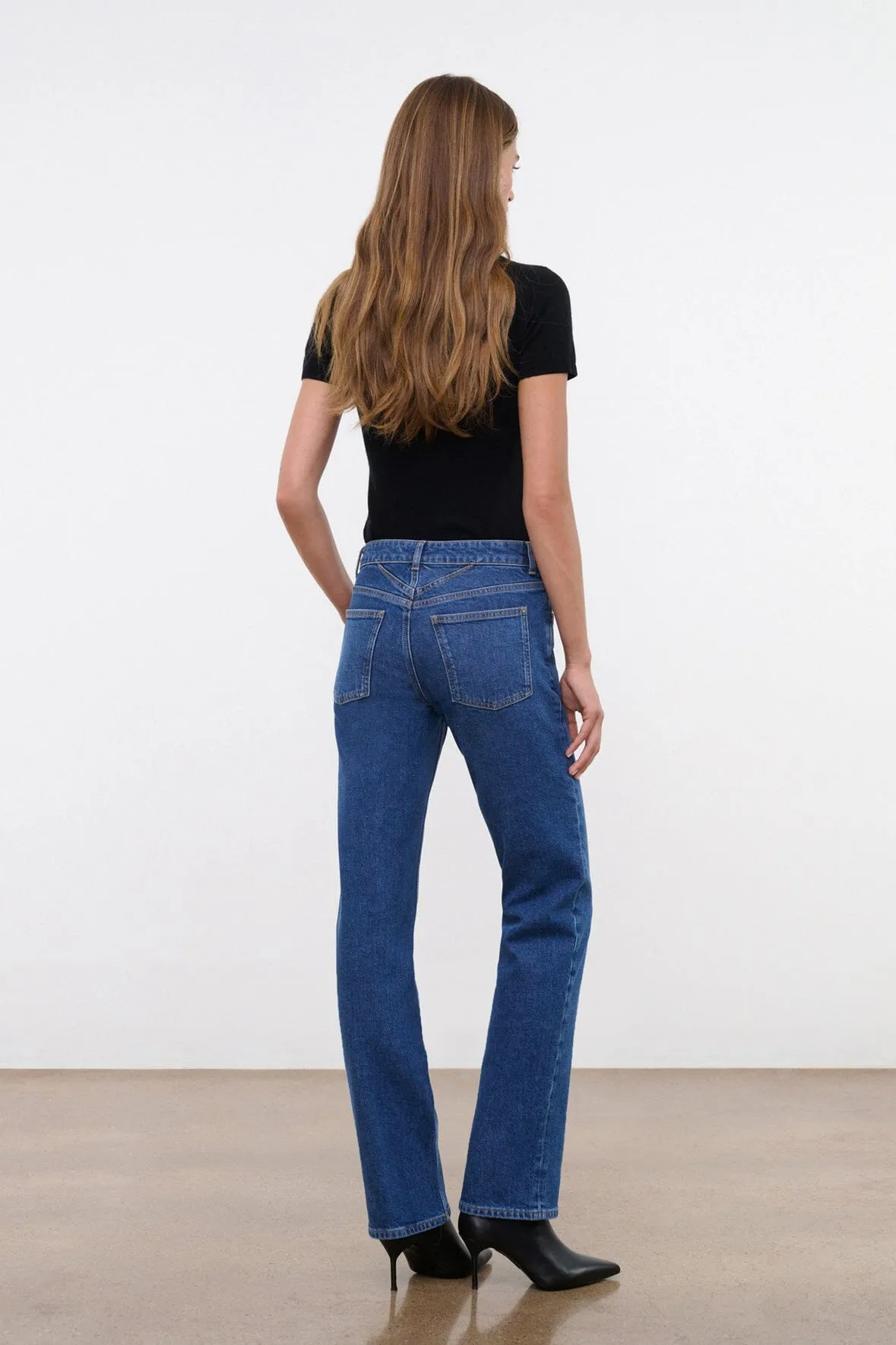 TEDDY STRETCH STRAIGHT JEAN | STONE BLUE fashion forward
