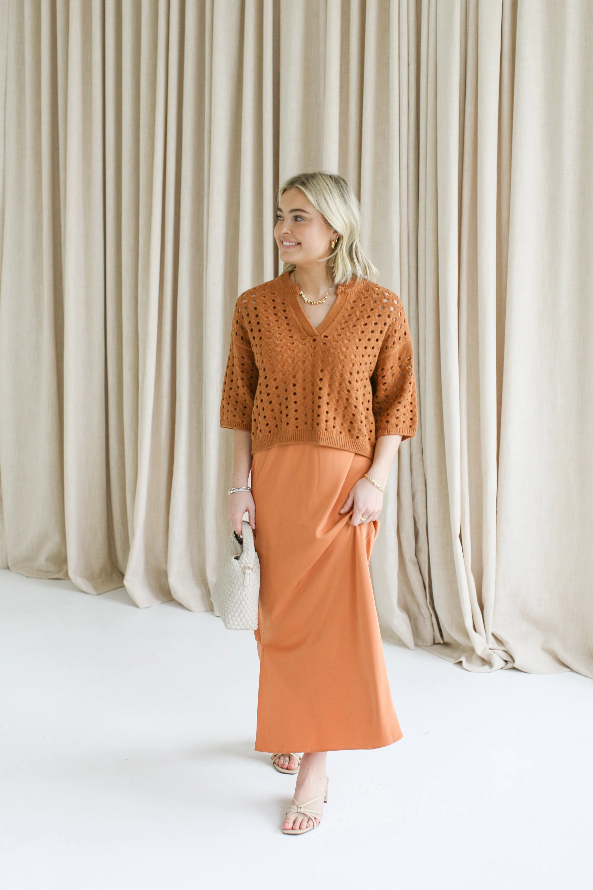 Terracotta Cami Dress Set weekend chill