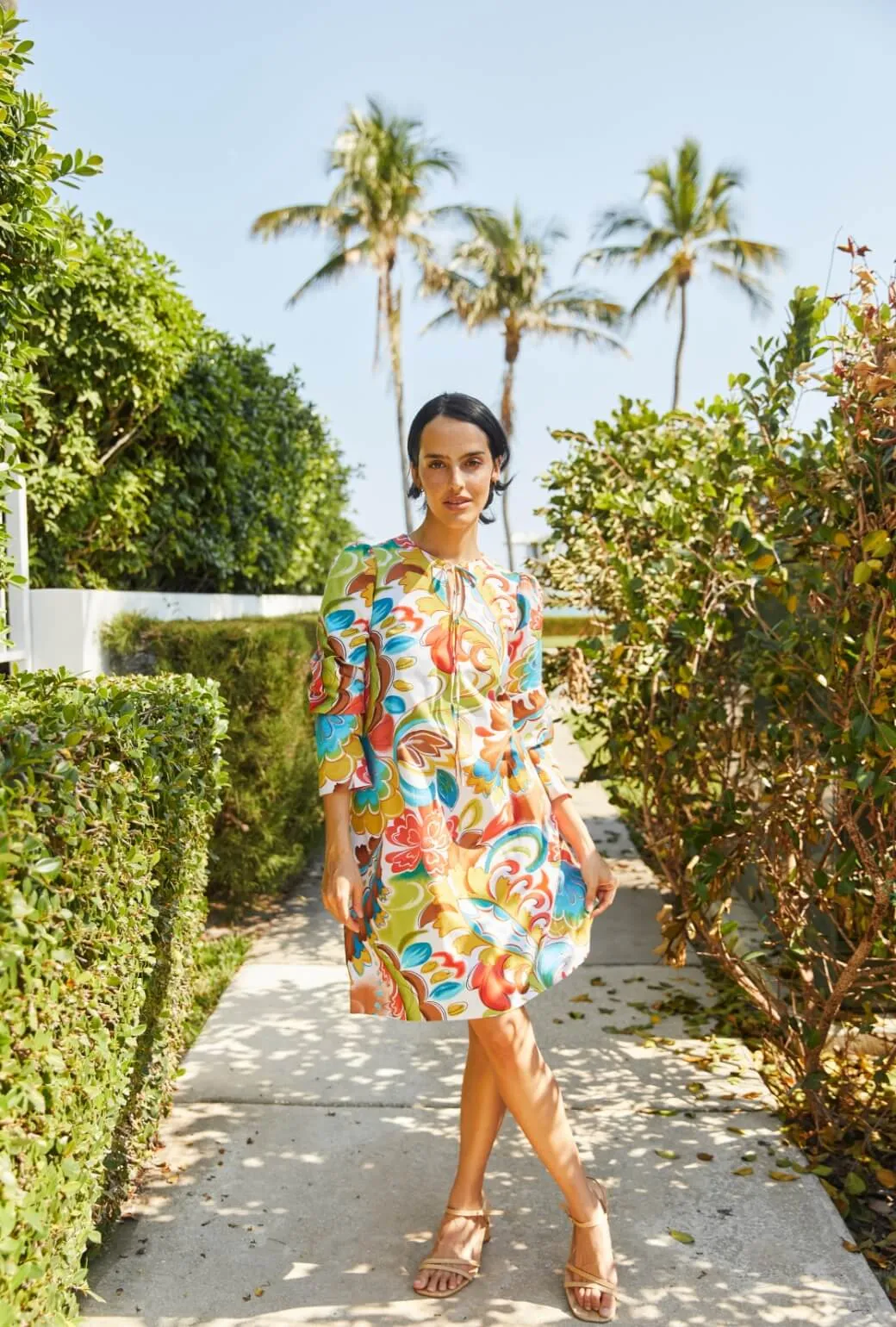 The CZ Shift Dress - Graffiti Floral cultural vibe