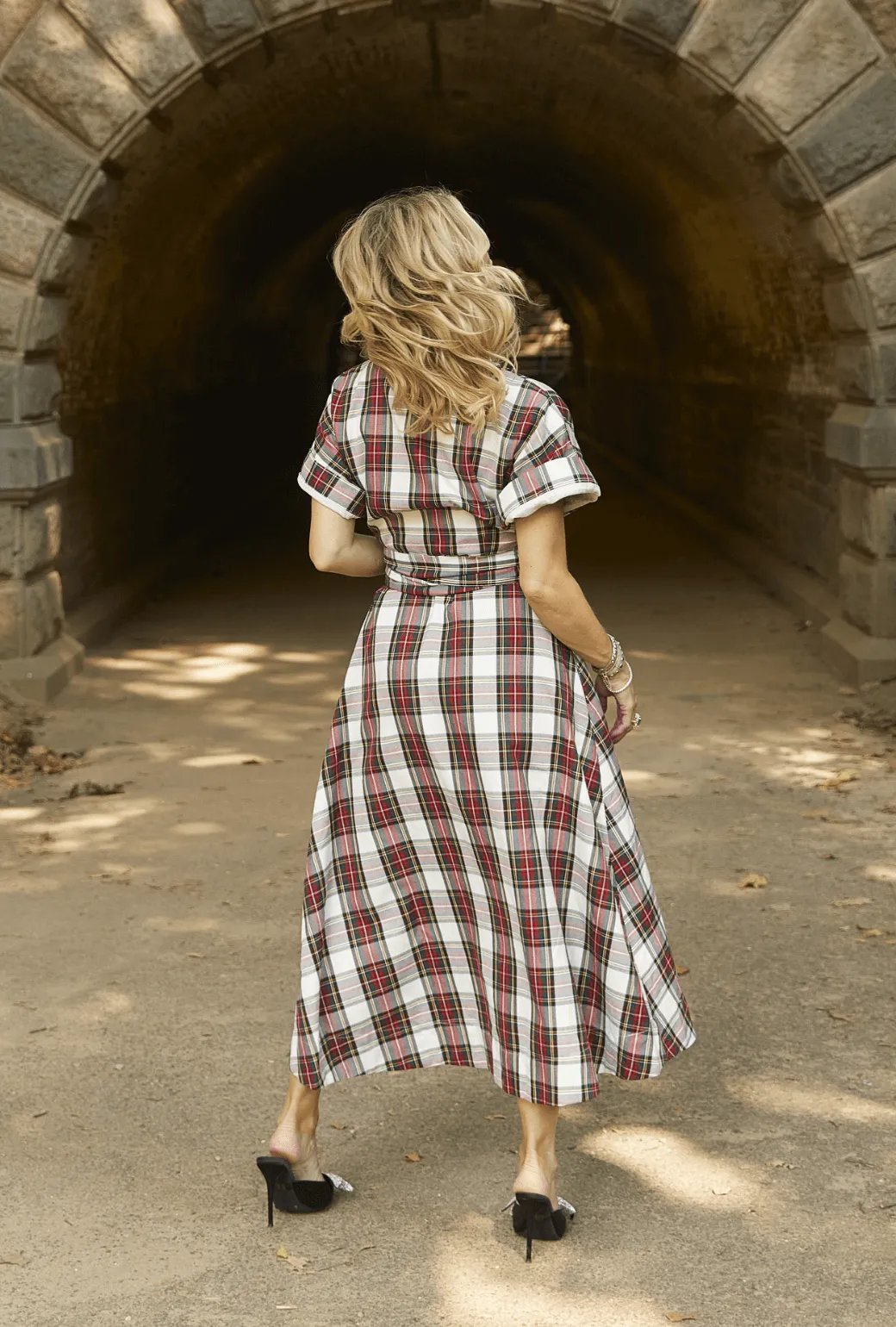 The Donna Day Gown - Dress Stewart Plaid youthful vibe
