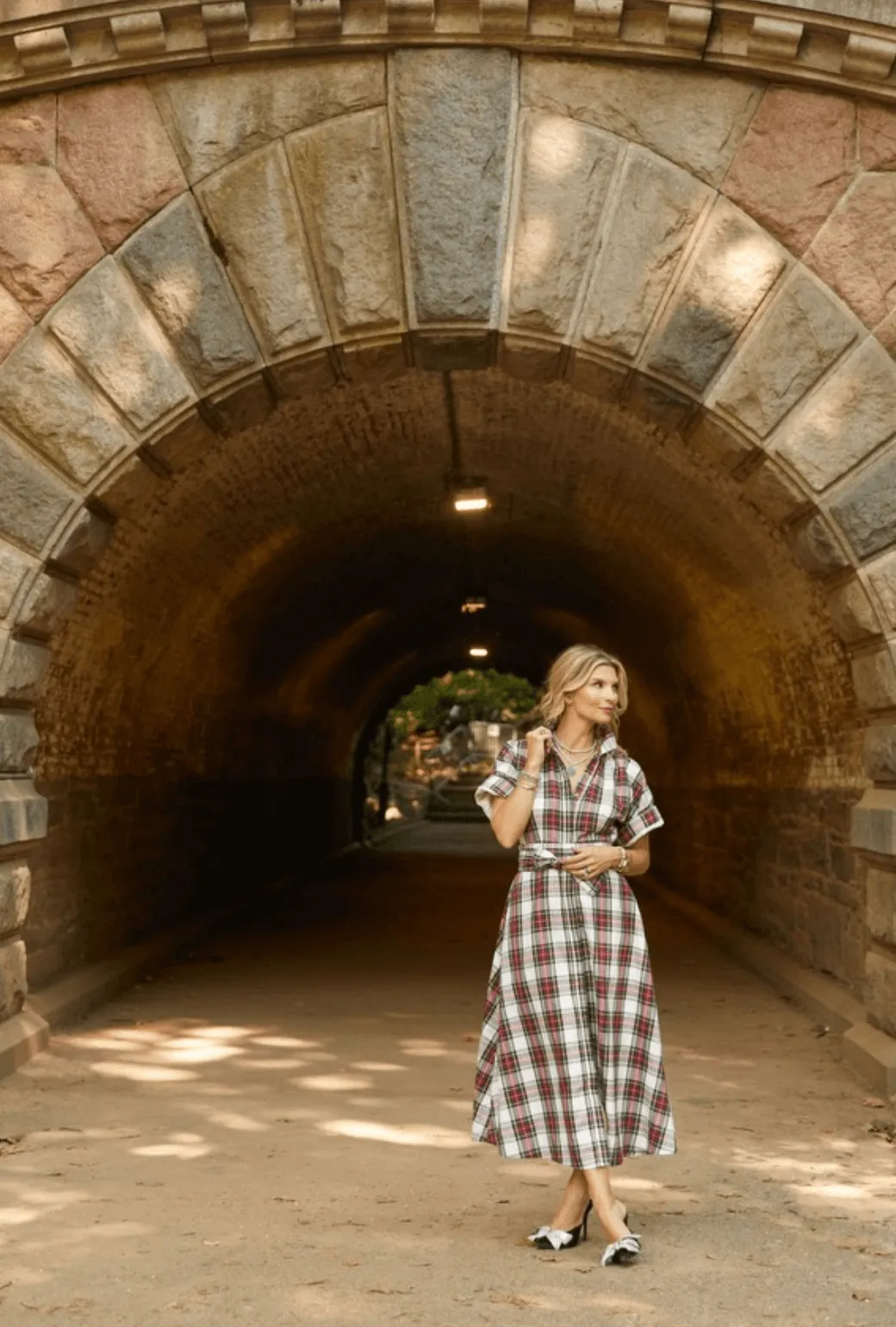 The Donna Day Gown - Dress Stewart Plaid cozy vibe