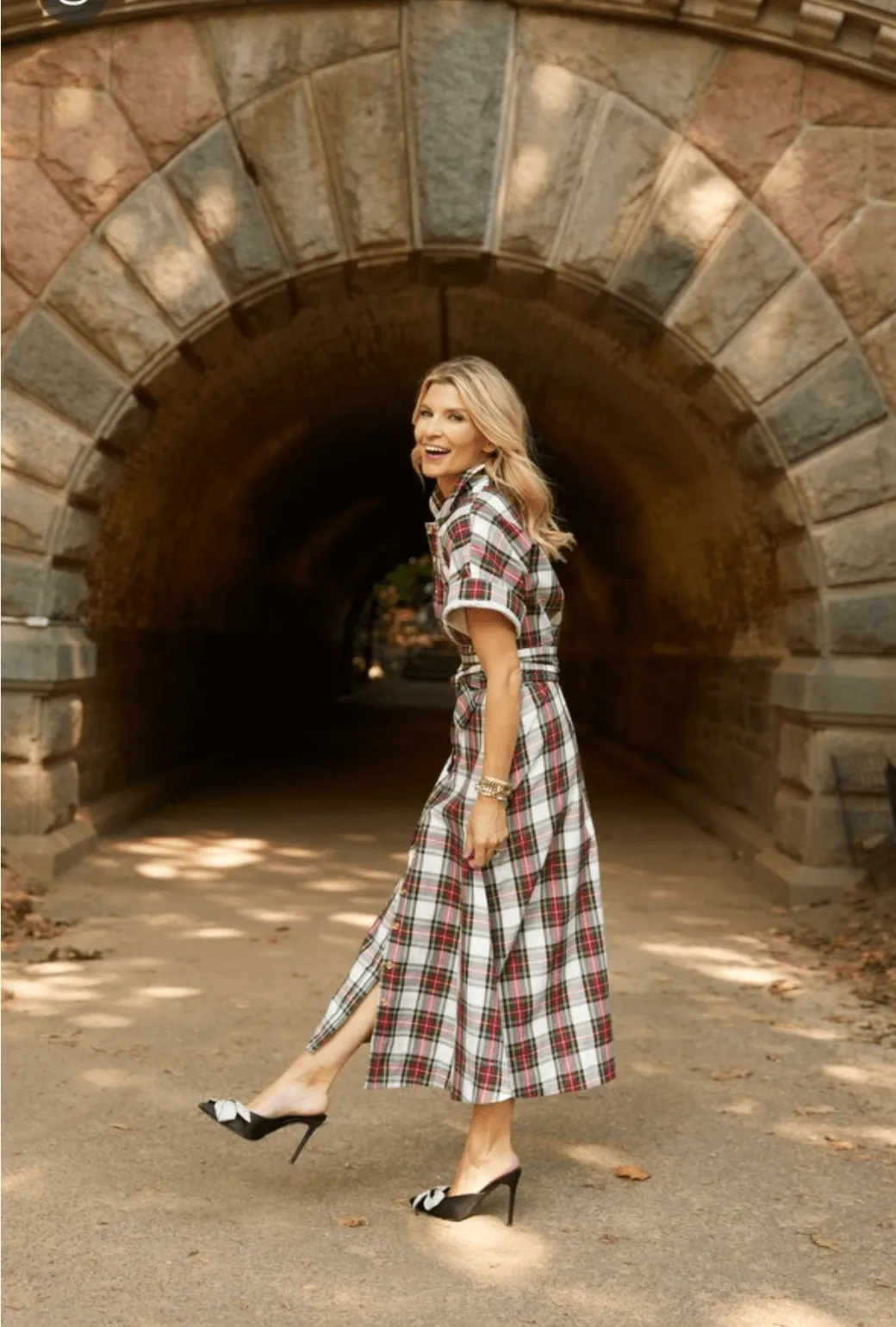 The Donna Day Gown - Dress Stewart Plaid all occasion