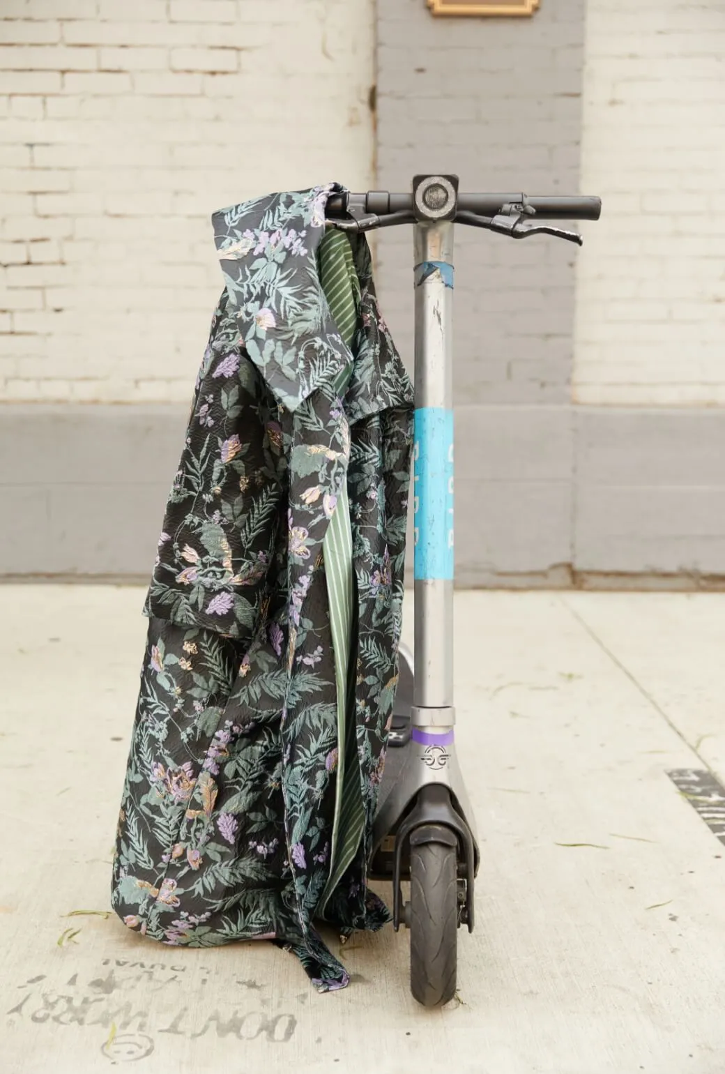 The Grace Coat - Sage & Lilac Brocade sporty energy