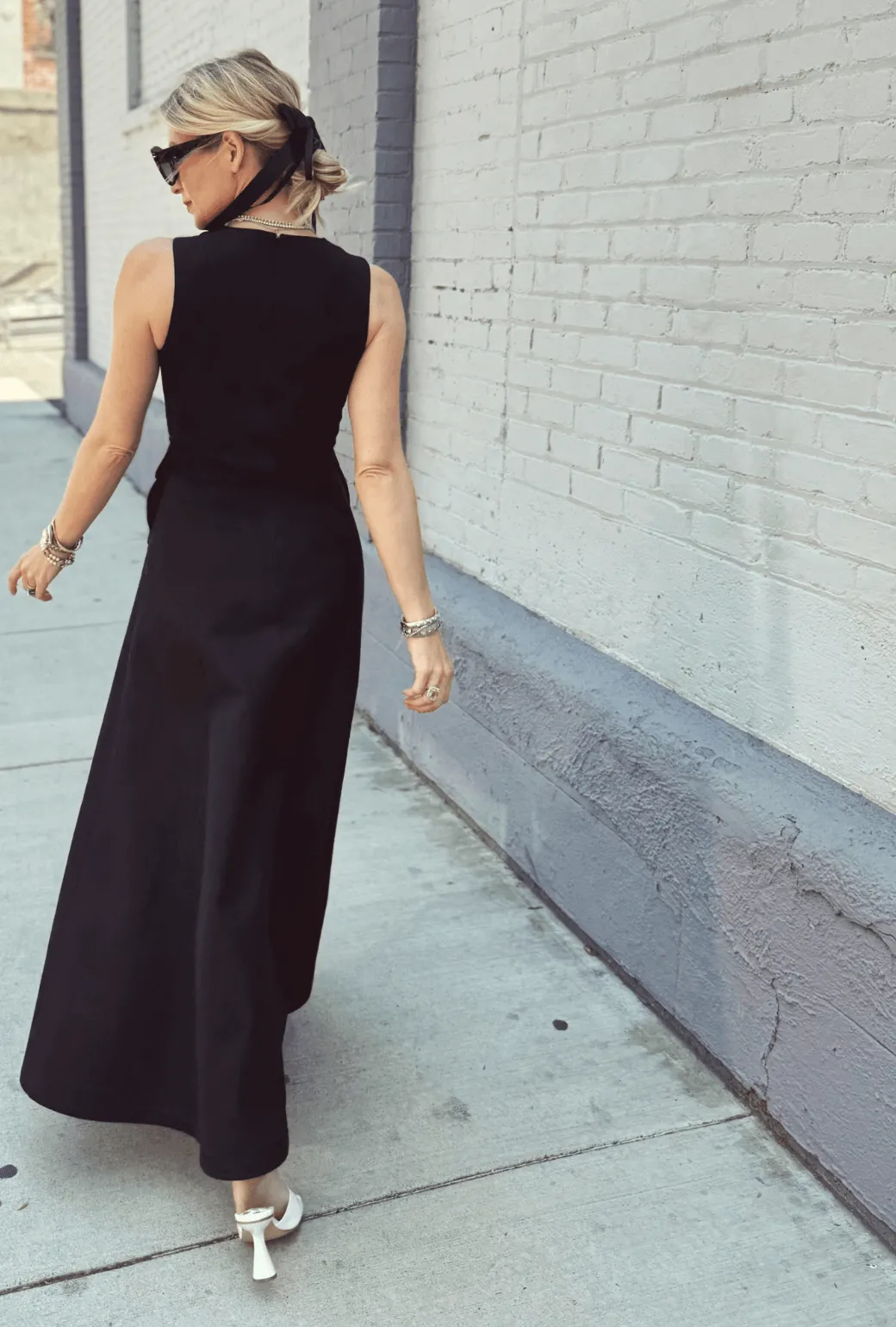 The Kelly Gown - Black Faille cool mix