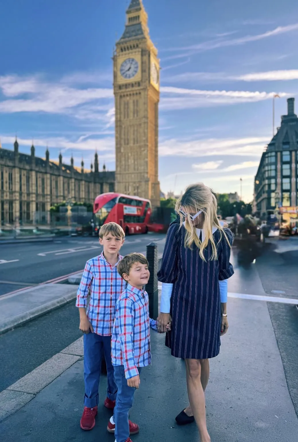 The Skipper Dress - Navy & Red Stripe weekend getaway