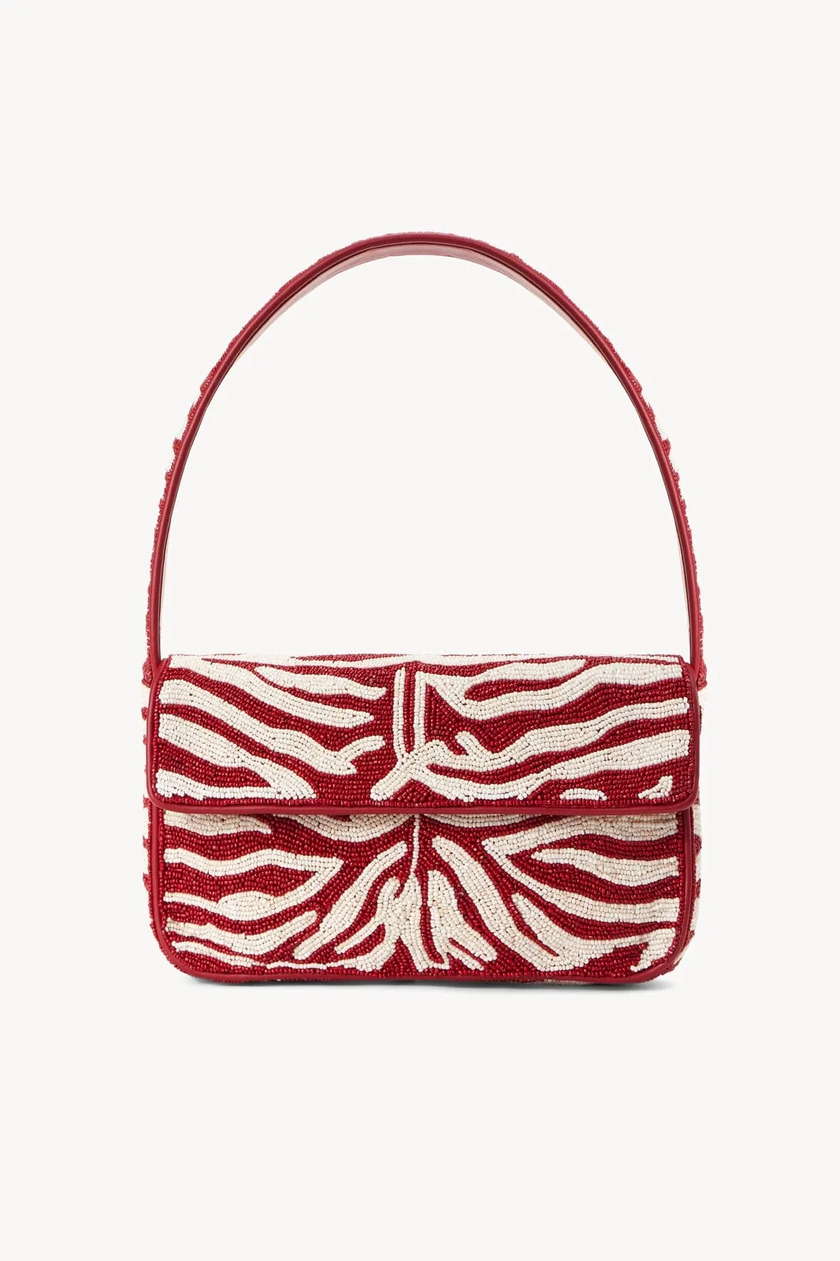 TOMMY BEADED BAG | SCARLET WHITE cool edge