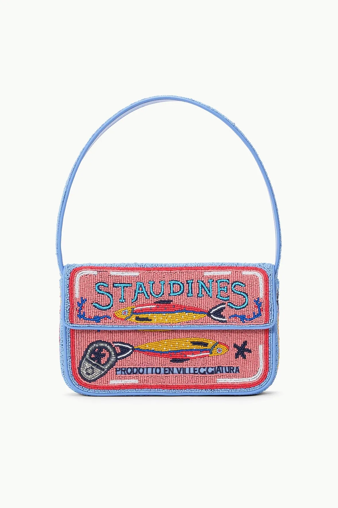TOMMY BEADED BAG | STAUDINES PINK hybrid use