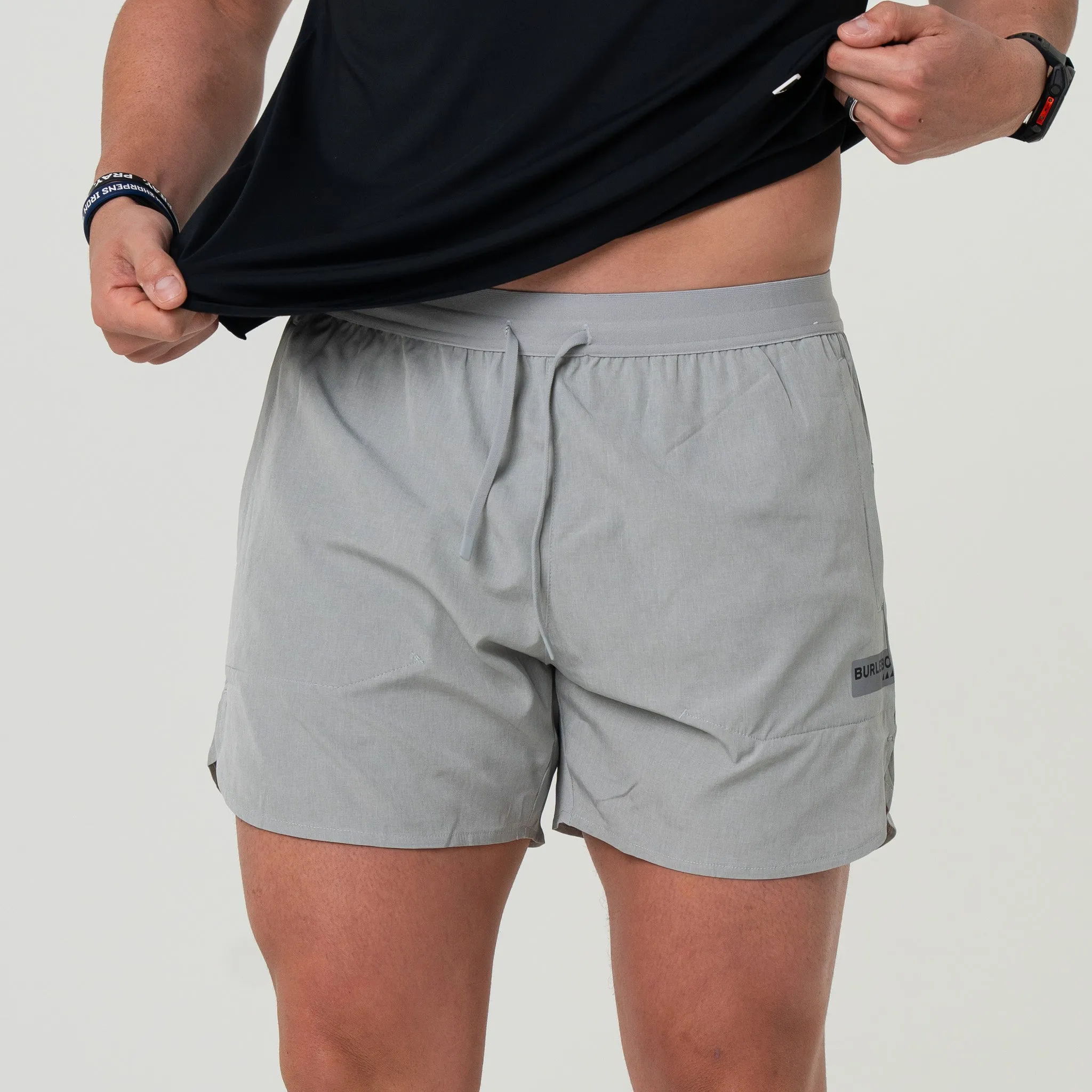 Training Short - Light Grey kid friendly
