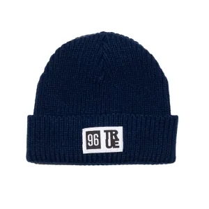 True 96 Waffle Beanie Navy street mode