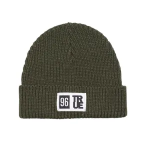 True 96 Waffle Beanie Olive wind proof