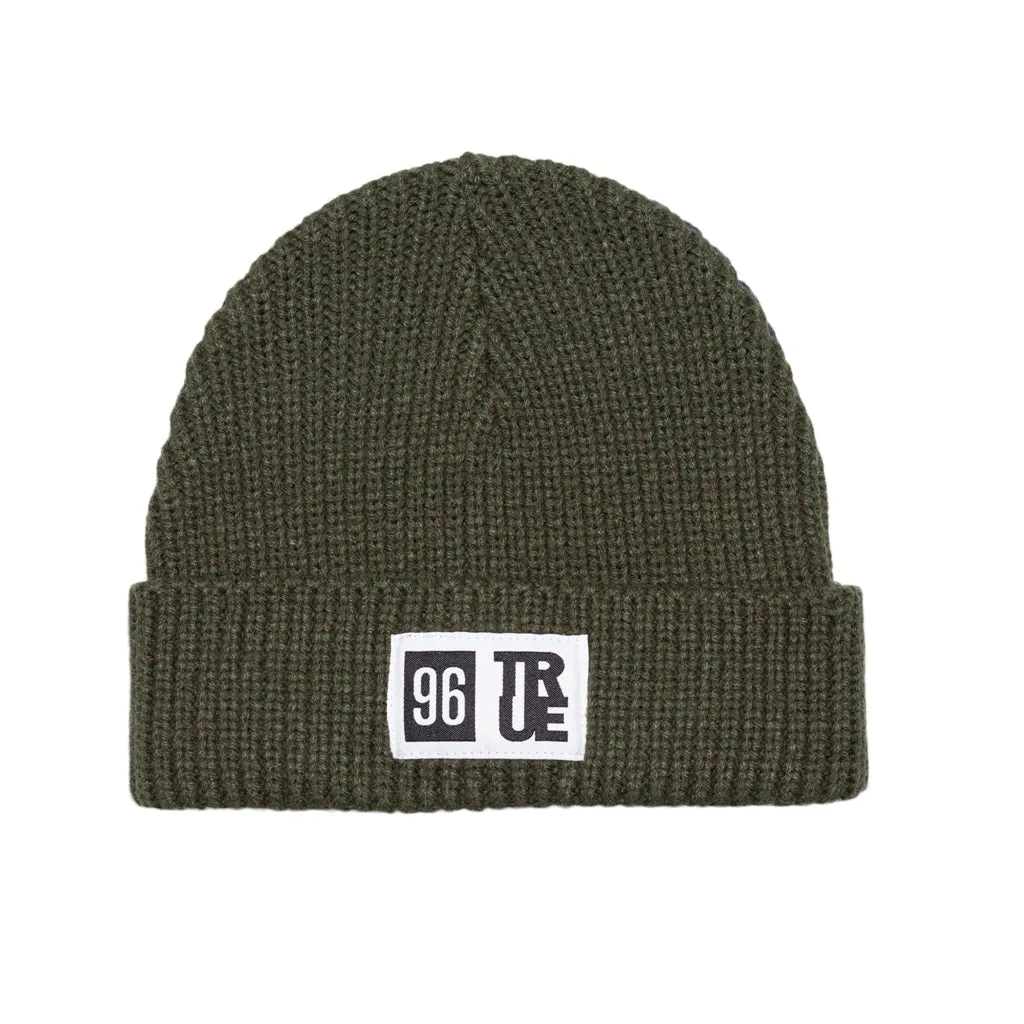 True 96 Waffle Beanie Olive wind proof