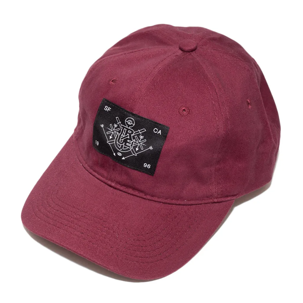 True Burning Bridges Dad Hat Maroon outfit lift