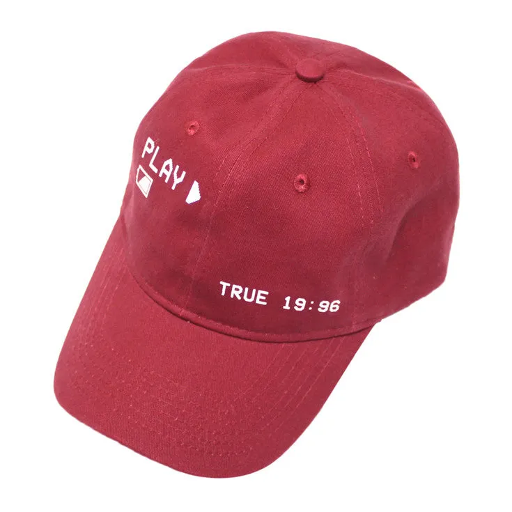 True Charged Up Dad Hat Burgundy urban code