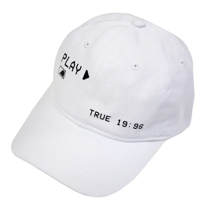 True Charged Up Dad Hat White morning vibe