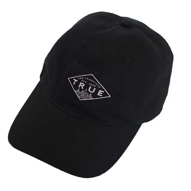 True Established Dad Hat Black nature drift