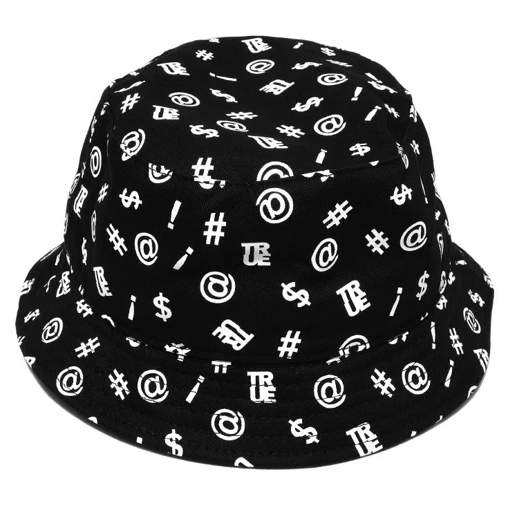True Four Letter Bucket Hat Black warm shift
