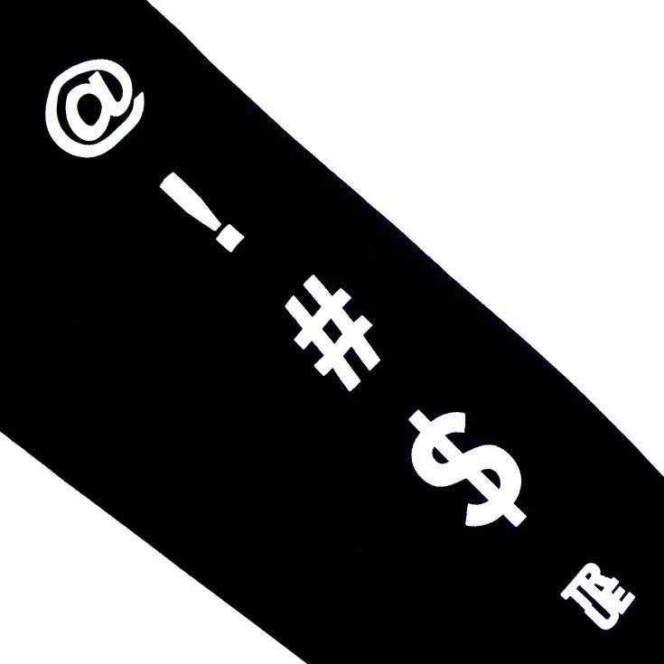 True Four Letter Men's Crewneck Sweatshirt Black Design lead