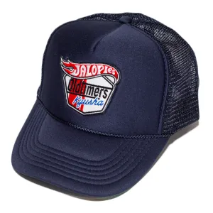 True J.O.K. Trucker Cap Navy brunch look