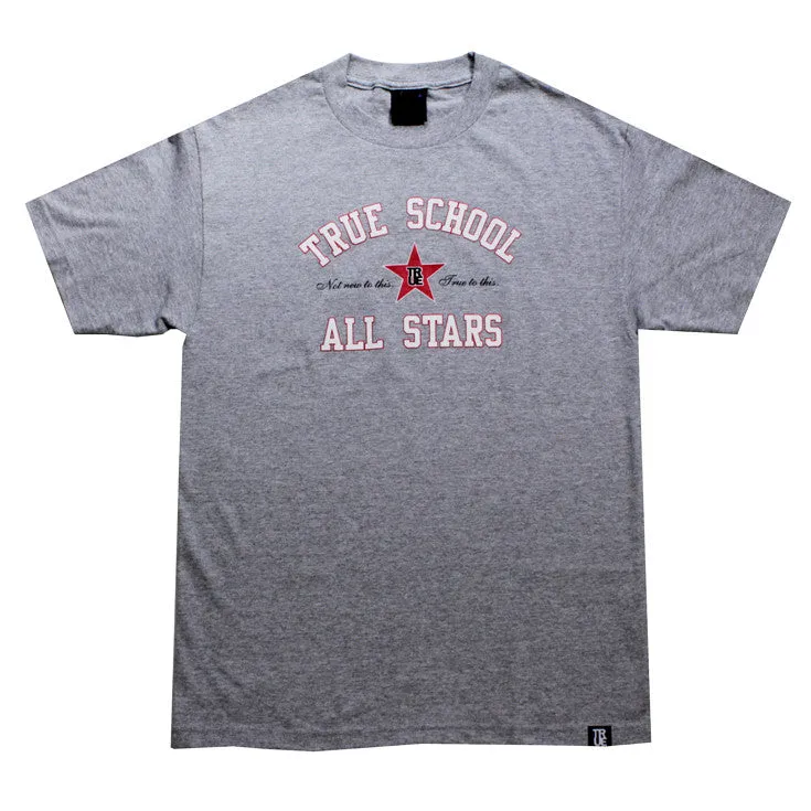 True Mens All Stars T-Shirt Heather happy wear