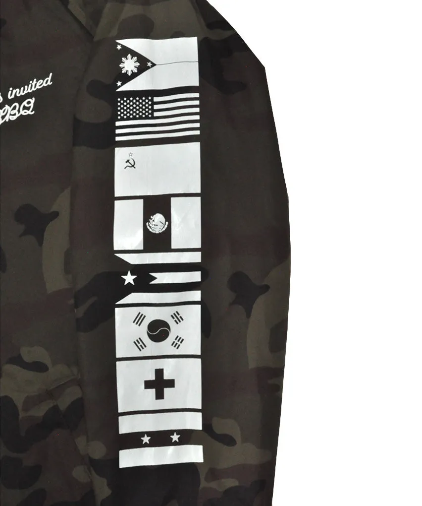 True Mens BBQ Hooded Coaches Jacket Camo free pace