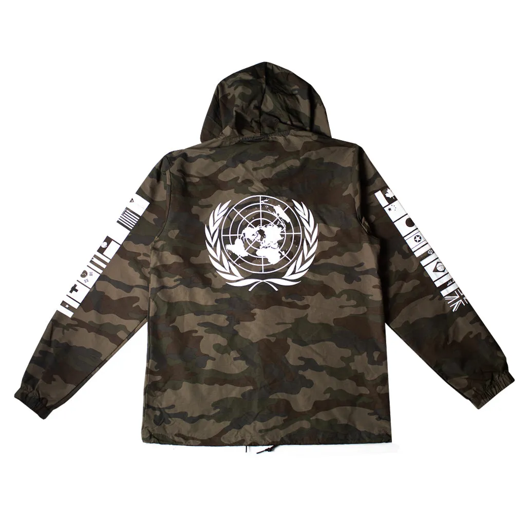 True Mens BBQ Hooded Rain Jacket Camo relaxed street