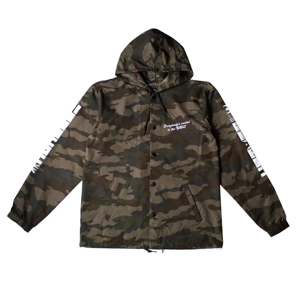 True Mens BBQ Hooded Rain Jacket Camo cool flair