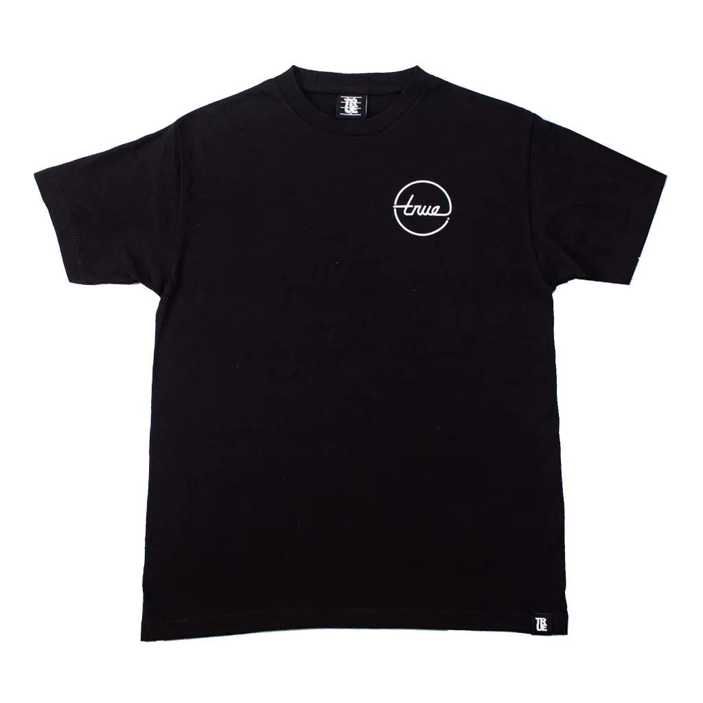 True Men's Circle Darkside Oakland T-Shirt Black go casual
