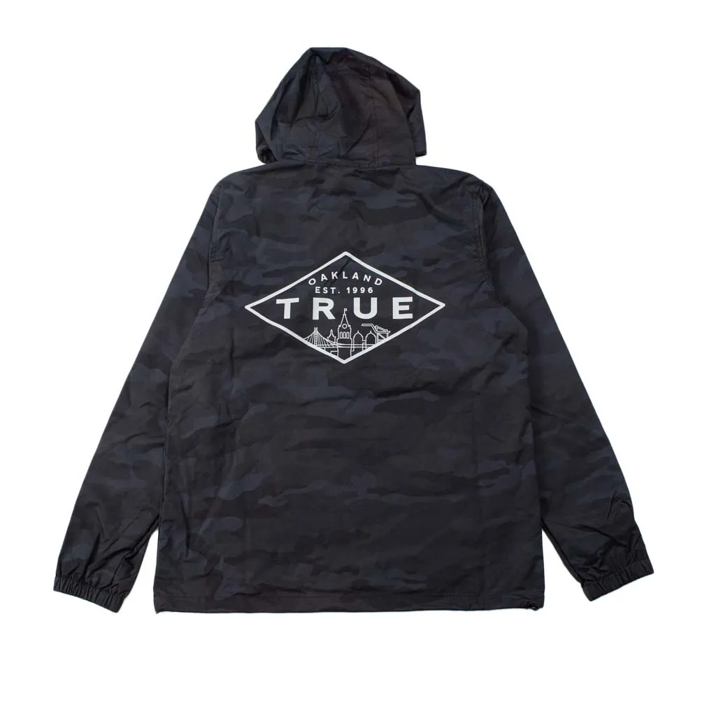 True Men's Established Oakland Anorak Black Camo sunrise feel