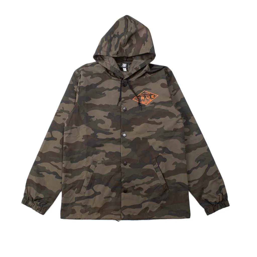True Men's Established Oakland Rain Jacket Camo/Orange fresh form