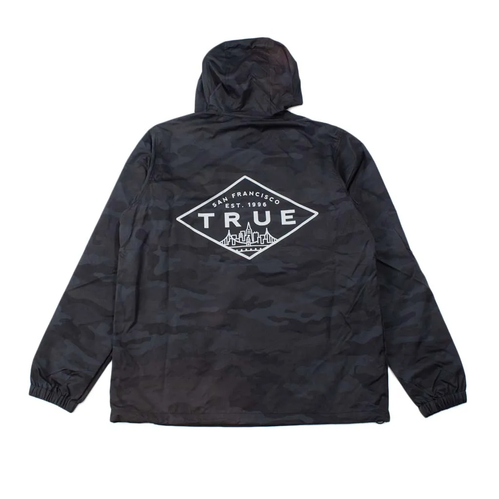True Men's Established SF Anorak Black Camo confident vibe