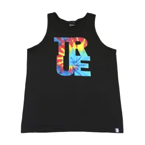 True Mens Hippie Dip Tank Top Black street ease