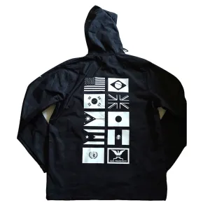 True Mens Nations 2 Anorak Black Camo strong lines