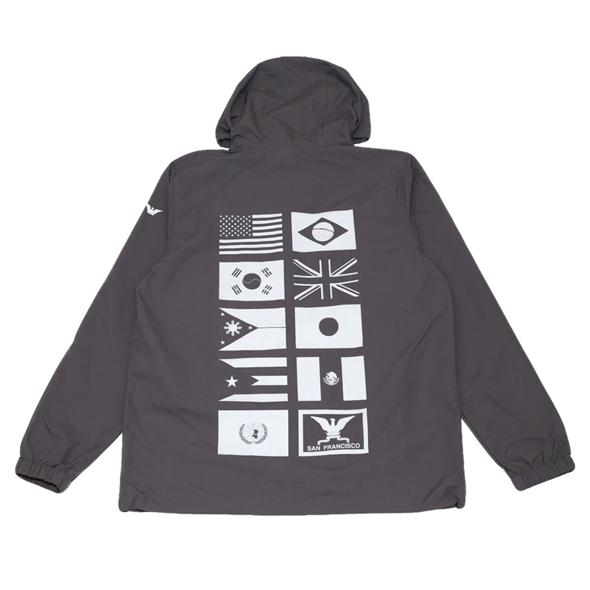 True Men's Nations 2 Anorak Charcoal/White calm power
