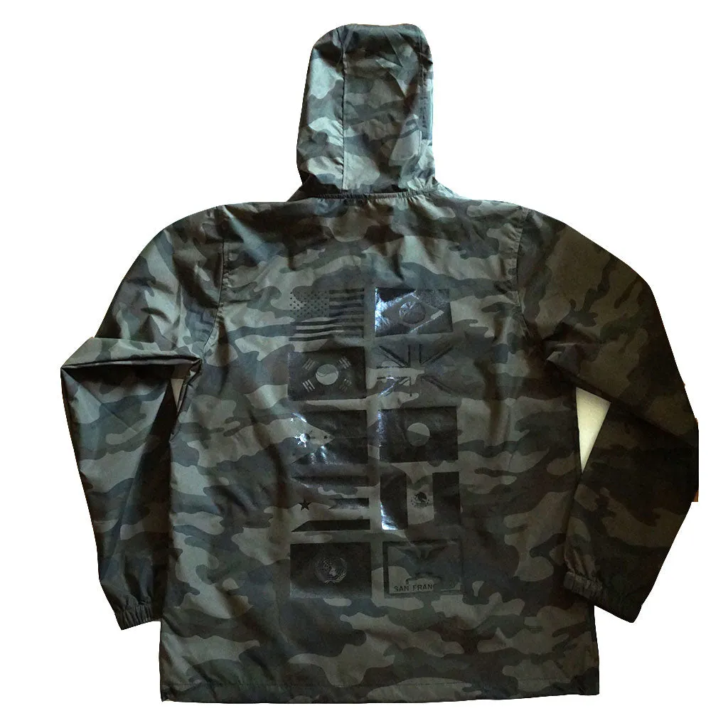 True Mens Nations 2 Anorak Olive Camo mellow vibe