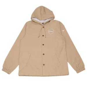 True Men's Nations 2 Hooded Rain Jacket Tan chill balance