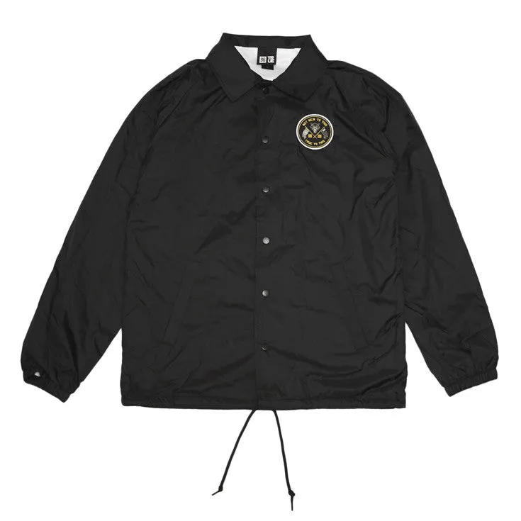 True Mens Nations Coaches Jacket Black crisp details