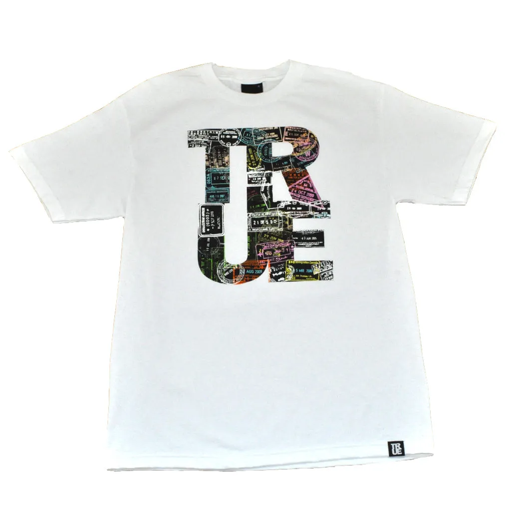 True Mens Passport T-Shirt White active vibe