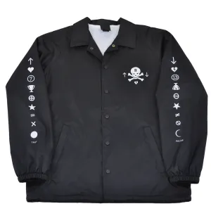 True Mens Pleasure Pain Coaches Jacket Black polished edge