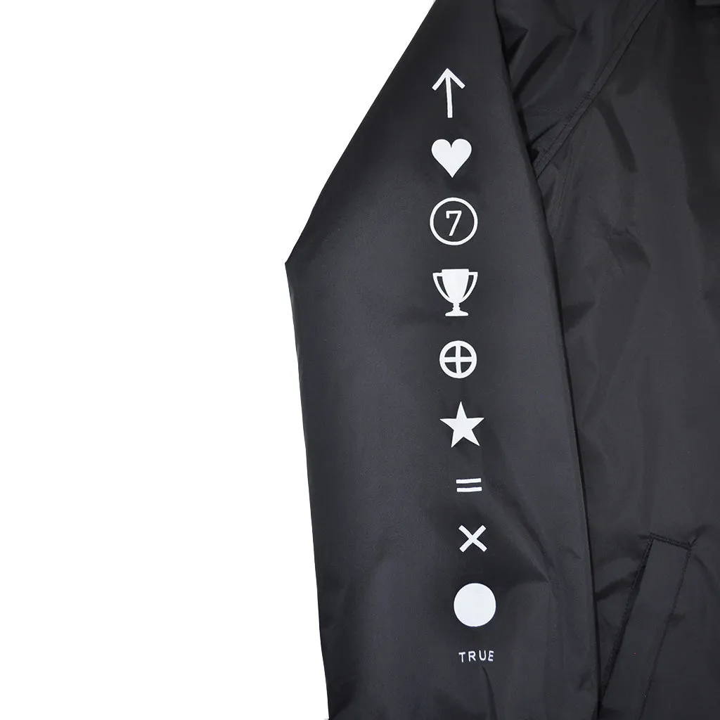 True Mens Pleasure Pain Coaches Jacket Black cozy soul