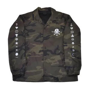 True Mens Pleasure Pain Coaches Jacket Camo fluid style